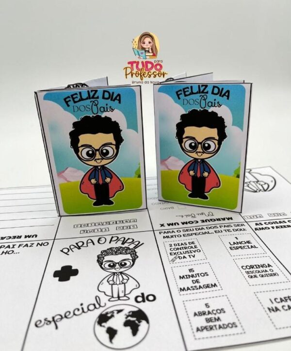 Livro Zine Dia dos Pais