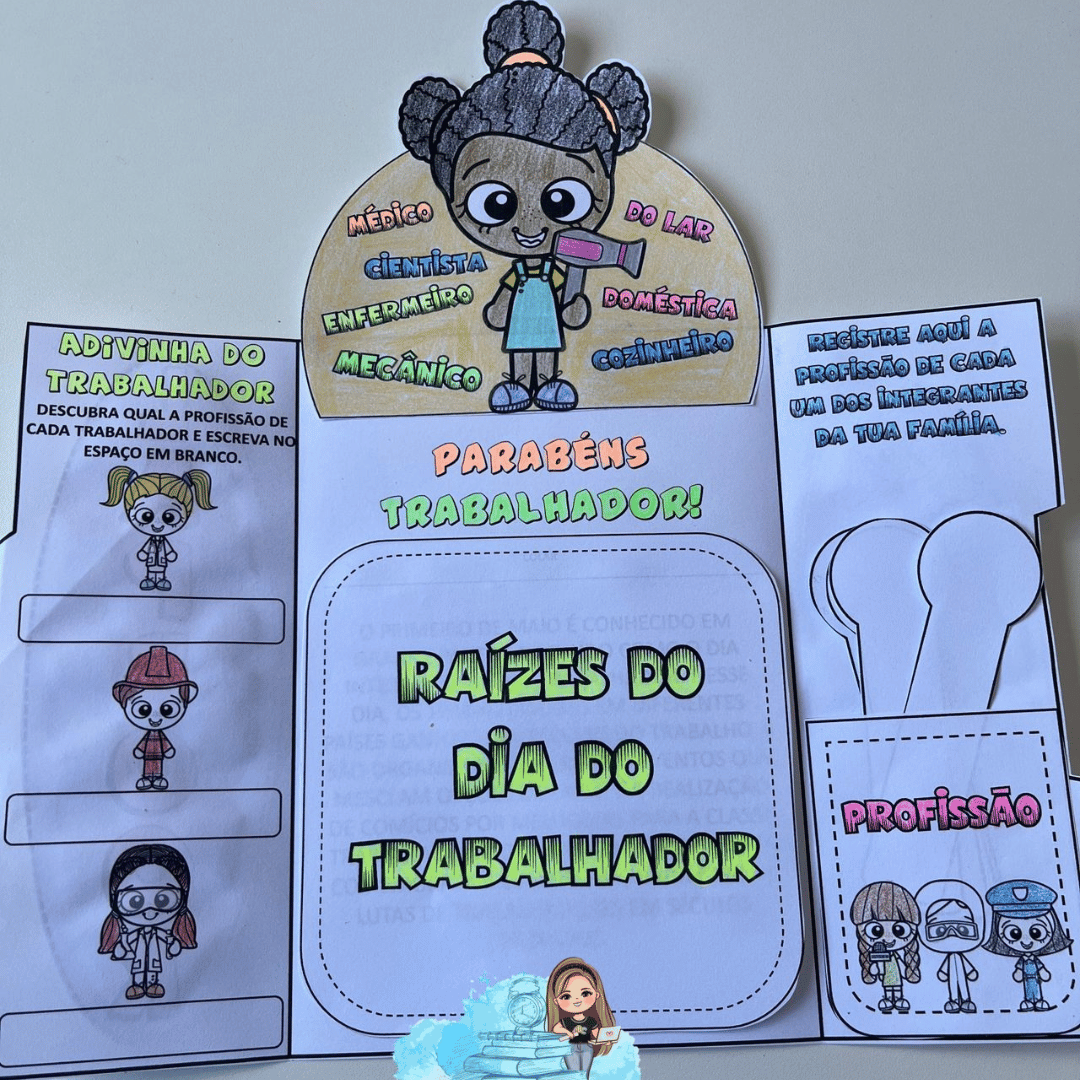 Lapbook Dia Do Trabalhador Loja Tudo Para O Professor Lapbook Dia Do Trabalhador Loja Tudo Para O Professor