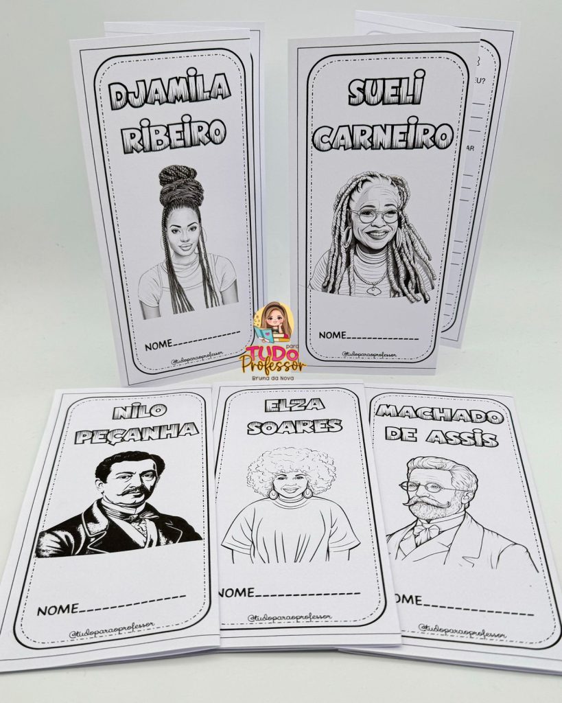 Kit de Livretos - Grandes Nomes, Grandes Histórias: Biografias e Atividades de Personalidades Negras