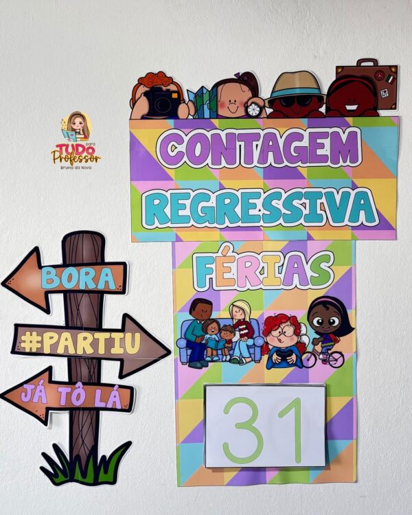 Painel Contagem Regressiva para as Férias