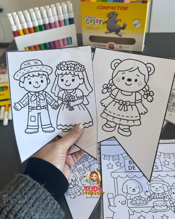 Bandeirinha de Festa Junina para Imprimir - Imagem 2