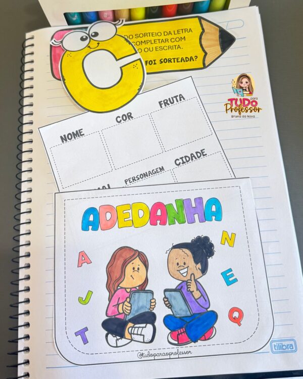 ADEDANHA para Alfabetização: Brincadeira Pedagógica com Escrita e Desenho - Imagem 4