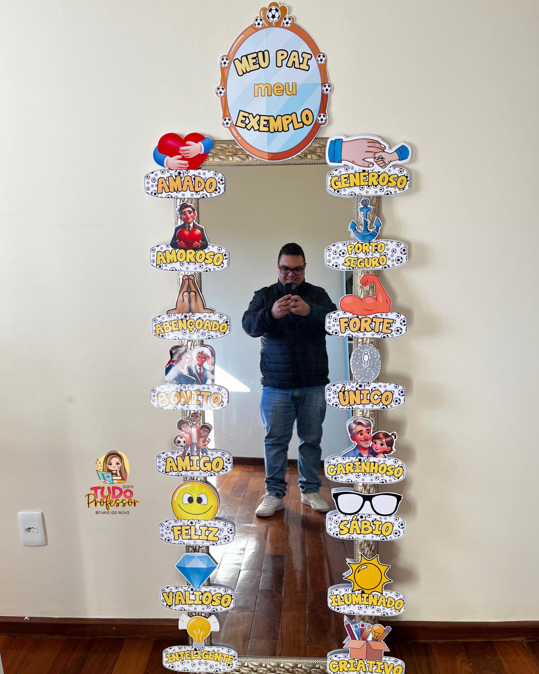 Espelho Afirmações Dia dos Pais