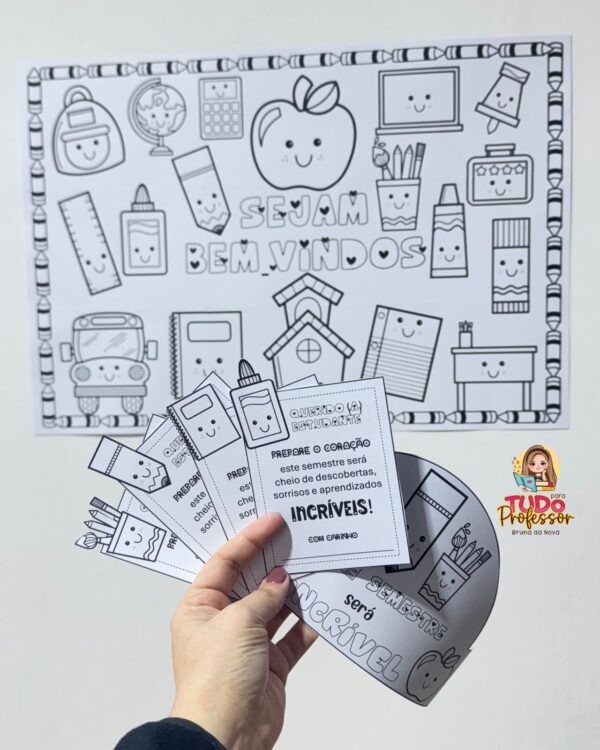 Kit para Colorir Volta as Aulas - Imagem 3