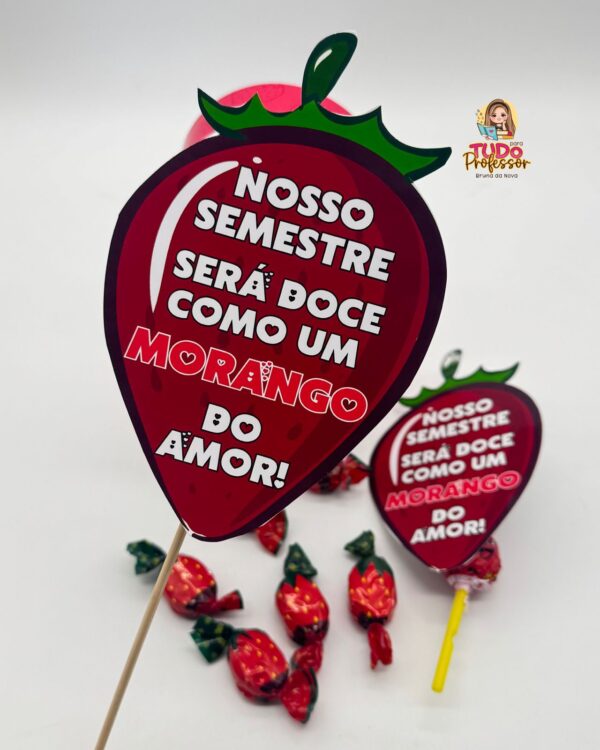 Lembrancinha Morango do Amor para volta às aulas - Imagem 2