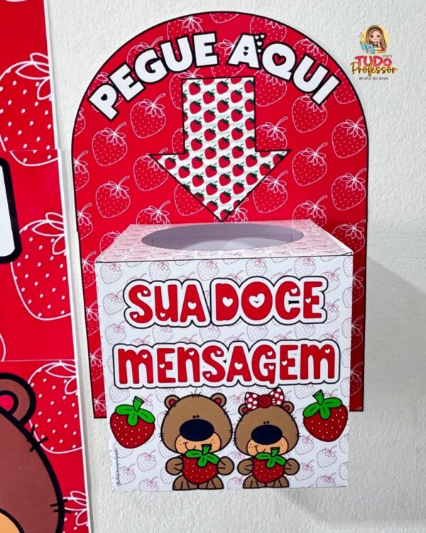 Painel Boas-Vindas Morango do Amor – Frases inspiradoras para a sala de aula - Imagem 4
