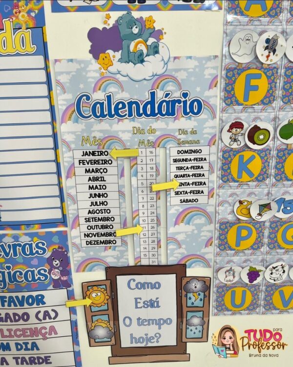 Kit Sala de Aula Ursinhos Carinhosos - Imagem 6