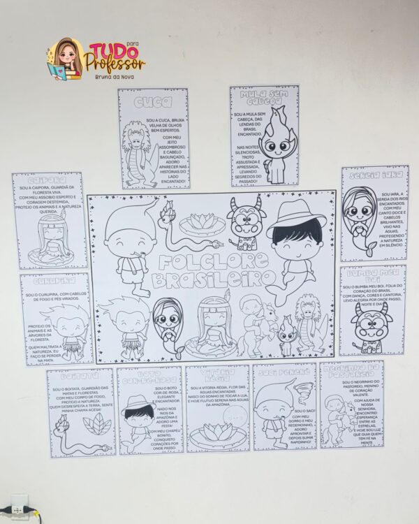 Painel Folclore Pintura Coletiva