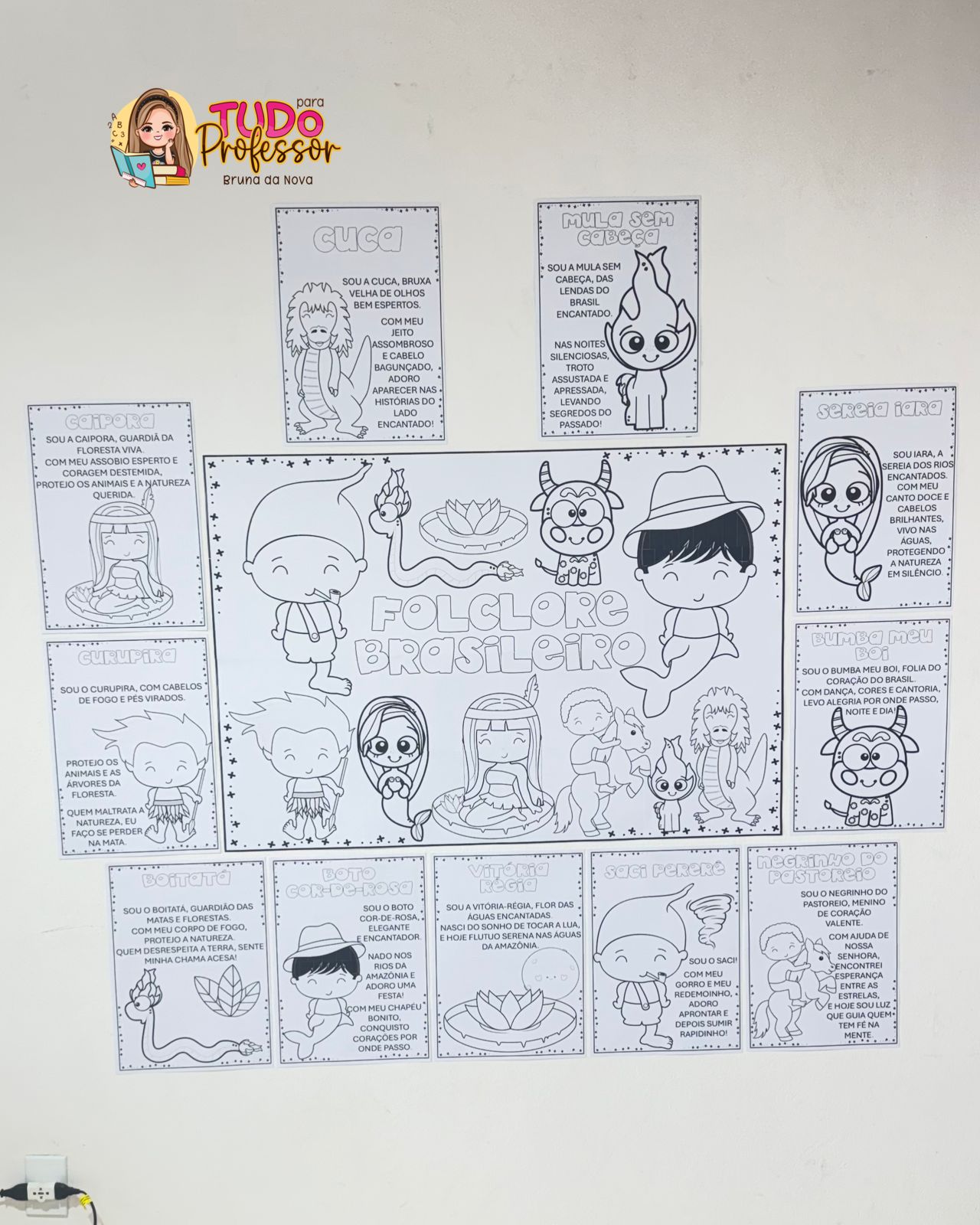 Painel Folclore Pintura Coletiva