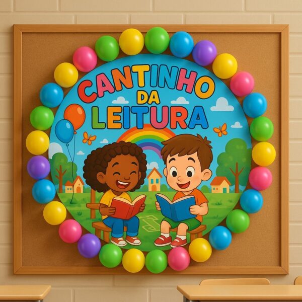 Painel Cantinho da Leitura 3D