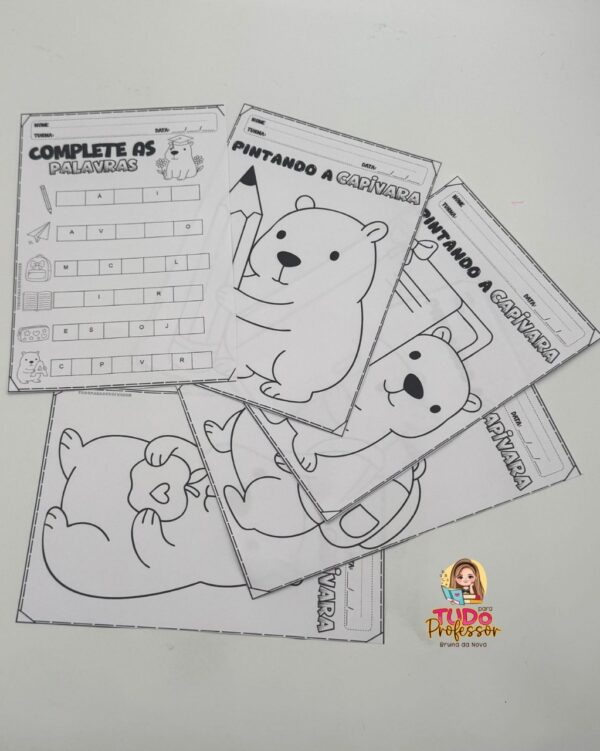 Sequência de Atividades Capivara - Imagem 3