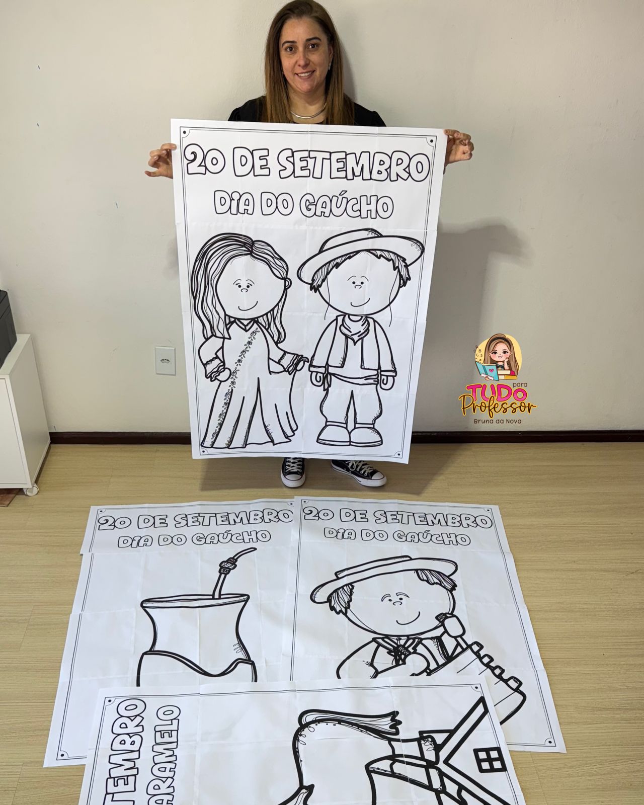 Painel Pintura Coletiva Gaúcho