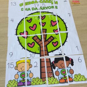 Quebra-cabeça Adição e Subtração - Especial dia da Árvore