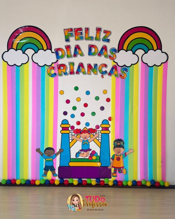 Painel Dia das Crianças Arco-íris