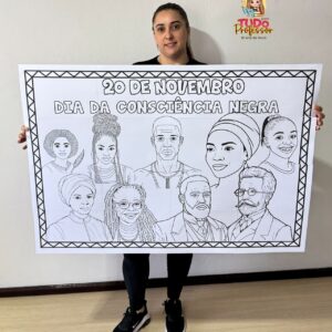 Painel para Pintura Coletiva Consciência Negra