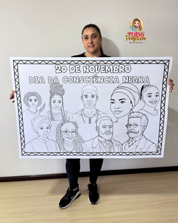 Painel para Pintura Coletiva Consciência Negra