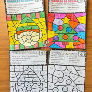 Cálculos de Natal para Colorir