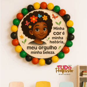 Painel 3D da Consciência Negra-Minha cor é minha história