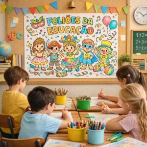 Painel Carnaval Foliões da Educação