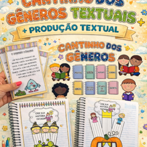 Kit Cantinho dos Gêneros Textuais + Produção Textual