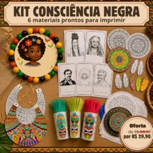 Kit Consciência Negra Completo - 6 Materiais