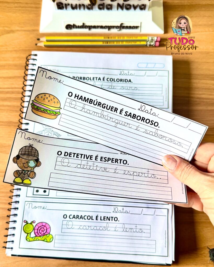 Treinando frases cursivas