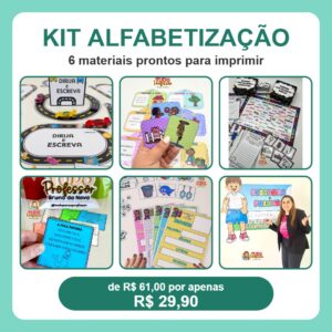 Kit Alfabetização Completo 6 materiais